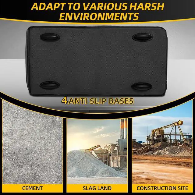 Alt view image 5 of 7 - Tool Bag, Portable Tool Box Organizer Adjustable Shoulder Strap, Carry Tool Tote Heavy Duty Tool Storage Bag With Wide Mouth,Tool Bags for Men Mechanic EngineerGift - L, Coffee & Black