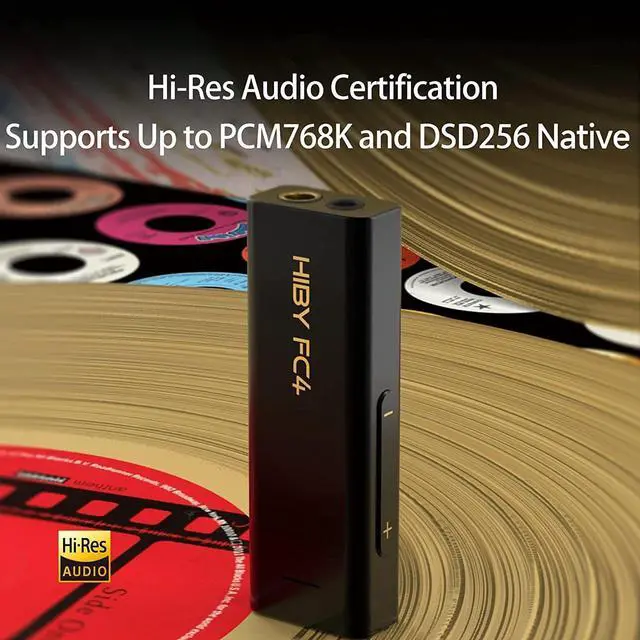 Alt view image 3 of 7 - FC4 Headphone Amplifier Portable DAC with 4.4mm and 3.5mm Headphones Outputs Support MQA16X PCM768K DSD256 High Driving Power for Android/iOS/Mac/Windows (Blue)