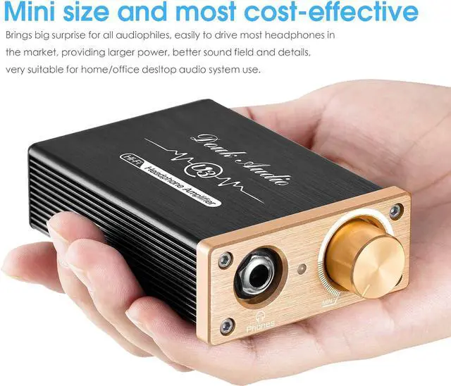 Alt view image 5 of 6 - U3 Headphone Amps, Mini Hi-Fi Amplifier for Home Desktop PC 6.35mm / 3.5mm Headsets, Class A, RCA Input, DC 5V
