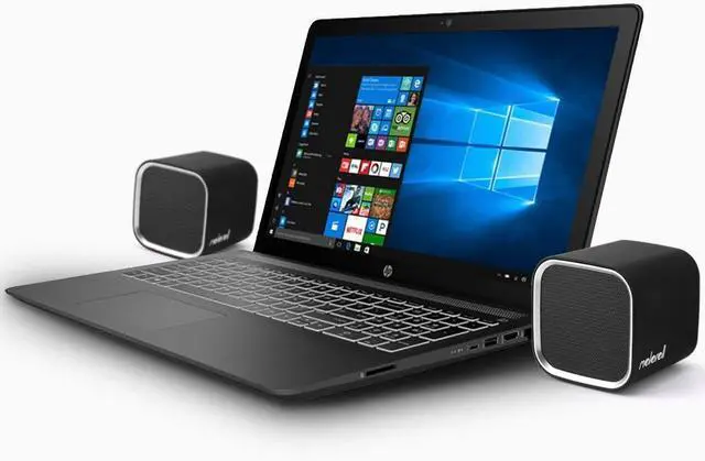 Alt view image 7 of 7 - Computer Speakers for Desktop PC, Laptop, Mac, USB Powered, Small Wired 2.0 Channels Dual Stereo Clear with Bass Less Distortion