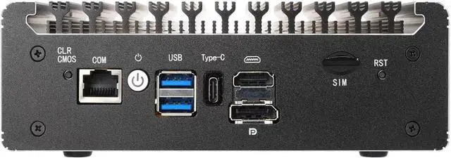 Alt view image 3 of 3 - Micro Firewall Appliance, Mini PC, VPN, Router PC, Intel N4505 N6000, RS41, AES-NI, 4 x 2.5GbE I226-V, Console, Type-C, HDMI, DP, SIM Slot, Barebone, NO RAM, NO Storage, NO System