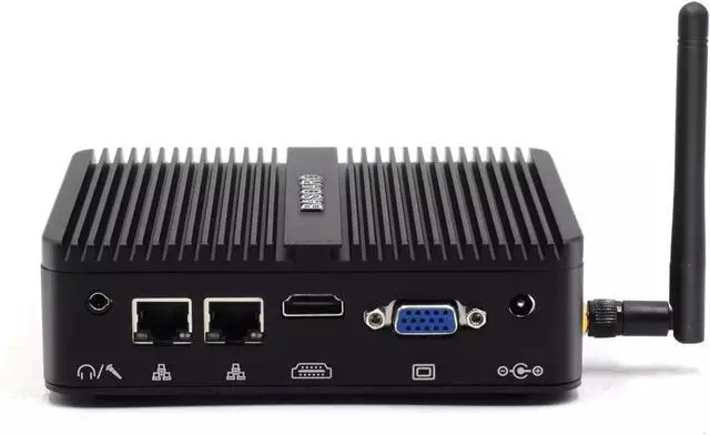 Main image of Industrial PC, Fanless Mini PC, Celeron J4125, 8GB RAM 128GB SSD, Gigabit Ethernet, HD VGA Dual Display, 2 RS232 COM Port, Dual Band WiFi, BT, Mini PC