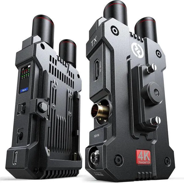 Main image of Hollyland Mars 4K Wireless Transmitter Receiver 5G SDI HDMI Video Transmission System, 4Kp30/1080p60, Support 23.98/29.97/59.94 FPS SDI Out, 450FT Los Range 66ms Latency, 4 App Monitoring (1TX+1RX)