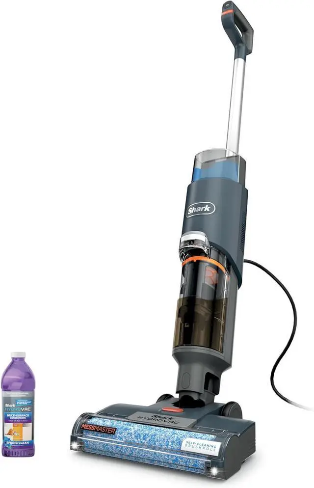 Main image of Shark HydroVac MessMaster Wet Dry Corded Vacuum Cleaner, 3-in-1 Multi-Surface Vacuum Mop & Self-Cleaning System, Lightweight, Powerful Suction, for Hard Floors & Area Rugs, Navy