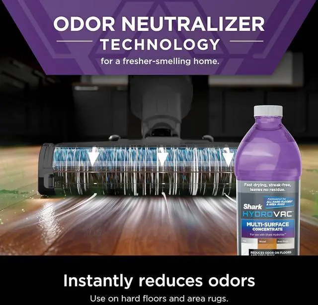 Alt view image 5 of 7 - Shark HydroVac MessMaster Wet Dry Corded Vacuum Cleaner, 3-in-1 Multi-Surface Vacuum Mop & Self-Cleaning System, Lightweight, Powerful Suction, for Hard Floors & Area Rugs, Navy