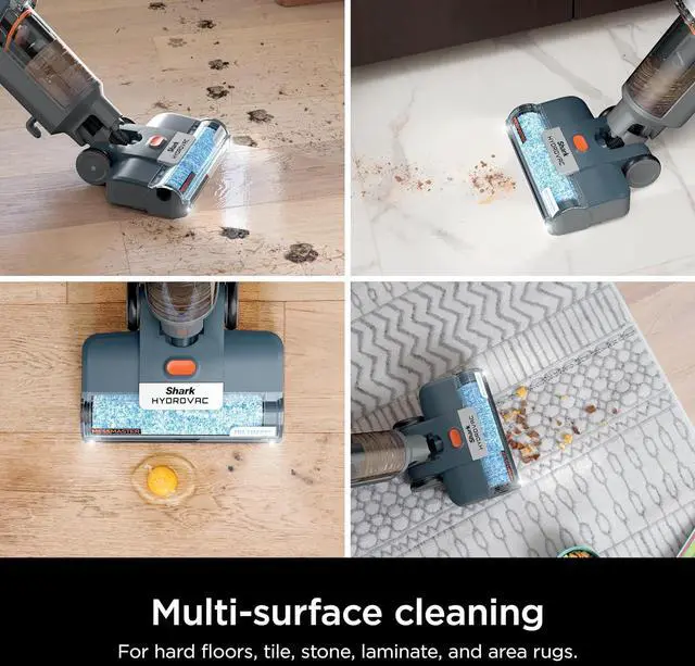 Alt view image 6 of 7 - Shark HydroVac MessMaster Wet Dry Corded Vacuum Cleaner, 3-in-1 Multi-Surface Vacuum Mop & Self-Cleaning System, Lightweight, Powerful Suction, for Hard Floors & Area Rugs, Navy