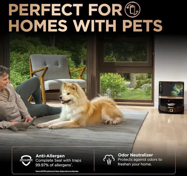 Alt view image 6 of 7 - Shark Robot Vacuum & Mop Combo, PowerDetect NeverTouch Pro, Self-Emptying, Self-Refill with Self-Clean Pad Wash & Dry, 60-Day Debris Capacity, 30-Day Refill Tank, 5 PowerDetect Technologies