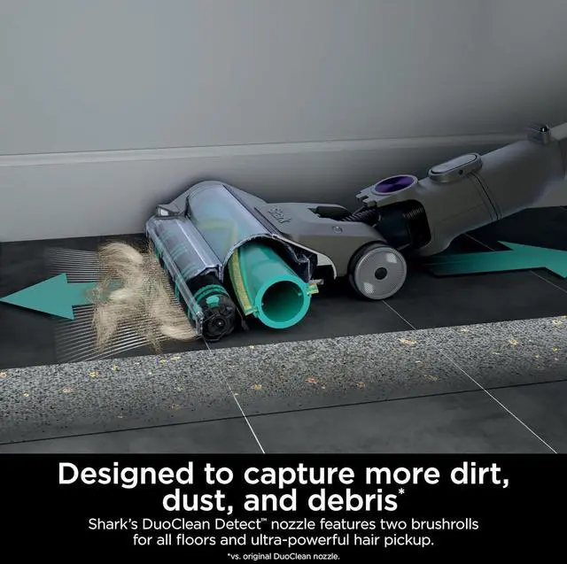 Alt view image 4 of 7 - Shark PowerDetect Cordless Stick Vacuum, Powerful Suction, HEPA Filtration, 70-Minute Runtime, Carpet & Hard Floor, Portable, XL Dust Cup, Stick Vacuum for Pet Hair, Dark Gray
