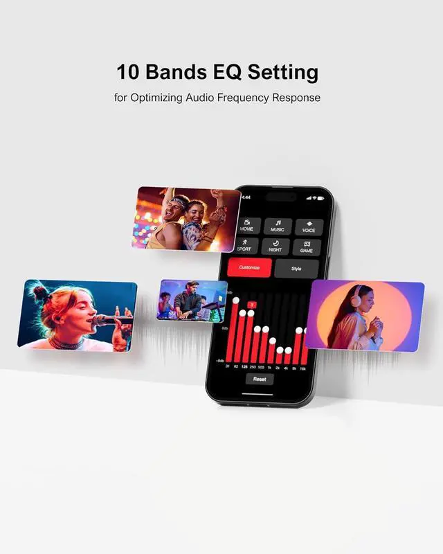 Alt view image 7 of 7 - 5.1ch Sound Bar with Dolby Atmos, Surround Sound System for TV, Sound Bar for Smart TV and Home Theater, App Control, TV Soundbar with Subwoofer, 2 Surround Speakers, HDMI eARC, Aura A50 Pro