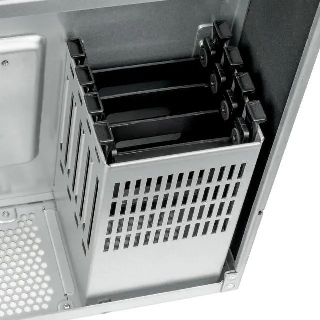 Alt view image 7 of 7 - SilverStone Technology RM61-312 6U 12-Bay Rackmount Chassis, Support 360mm water cooling, hot-swappable, Type C, rack-mount