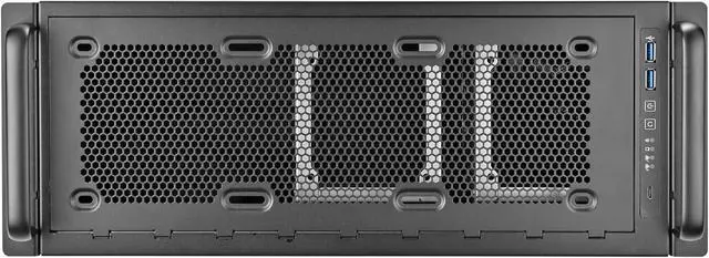 Alt view image 2 of 7 - SilverStone Technology RM45-360 4U Rackmount Chassis with Flexible Front Panel Design