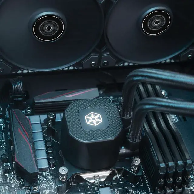 Alt view image 7 of 14 - SilverStone Technology NovaPeak 360 All-in-One Liquid Cooler, Compatible with Intel LGA 115x/1200/1700/1851/2011/2066, AMD Socket AM5/AM4