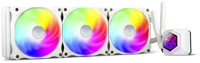 Main image of SilverStone Technology Permafrost PF360W-ARGB V2 White-Colored 360mm All-in-One Liquid Cooler, Compatible with LGA115x/1200/1700/1851/2011/2066 and AM2/AM3/AM4/AM5/FM1/FM2 sockets