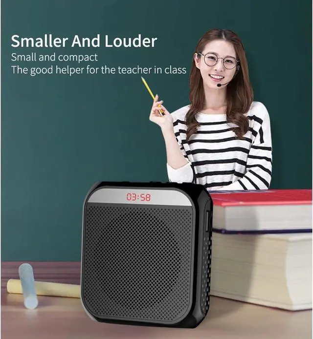 Alt view image 2 of 7 - Portable Amplifier, Rechargeable Teacher Microphone, MiNi Amplifier System, Classroom Microphone, Tour Guide, Yoga Outdoor