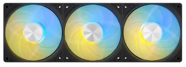 Alt view image 4 of 6 - SilverStone Frost Knight 360mm All-in-one Liquid Cooler, 27 mm Radiator, ARGB CPU Liquid Cooler, for AMD AM4/AM5,Intel 115x/1200/1700/1851, Black