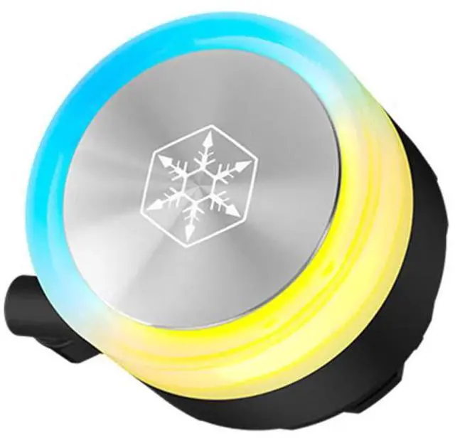 Alt view image 3 of 6 - SilverStone Frost Knight 360mm All-in-one Liquid Cooler, 27 mm Radiator, ARGB CPU Liquid Cooler, for AMD AM4/AM5,Intel 115x/1200/1700/1851, Black