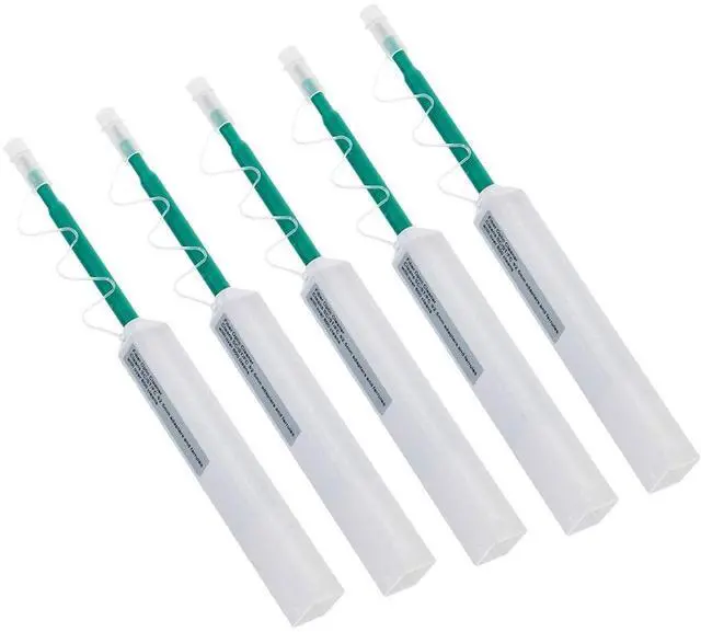 Alt view image 2 of 7 - Fiber Optic Connector Cleaning Pen,5PCS Fiber Optic Cleaner Pen for 2.5mm Ferrules SC,FC,ST,SC/APC and FC/APC,800+ Clean Times