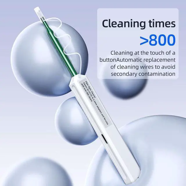 Alt view image 3 of 7 - Fiber Optic Connector Cleaning Pen,5PCS Fiber Optic Cleaner Pen for 2.5mm Ferrules SC,FC,ST,SC/APC and FC/APC,800+ Clean Times