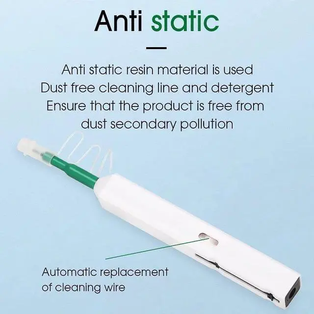 Alt view image 5 of 7 - Fiber Optic Connector Cleaning Pen,5PCS Fiber Optic Cleaner Pen for 2.5mm Ferrules SC,FC,ST,SC/APC and FC/APC,800+ Clean Times