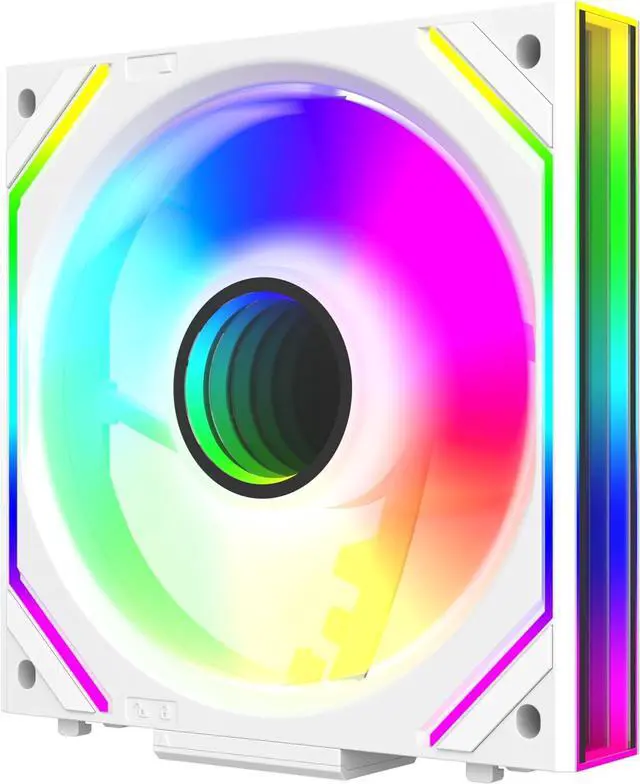 Main image of 120mm UNI Fan Infinity Mirror Module Daisy-Chain ARGB Fan Single Package,ONLY Fan,Without LINE, Need to Buy The Connection Cable Separately - White