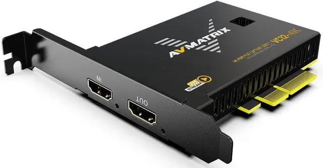 Main image of AVMATRIX VC12-4K PCIE Capture Card 4k for Game Livestream and Record in 4K60 UHD with Ultra-Low Latency on PS5 PS4/Pro Xbox Series X/S Xbox One X/S in OBS Works with Windows and Linux