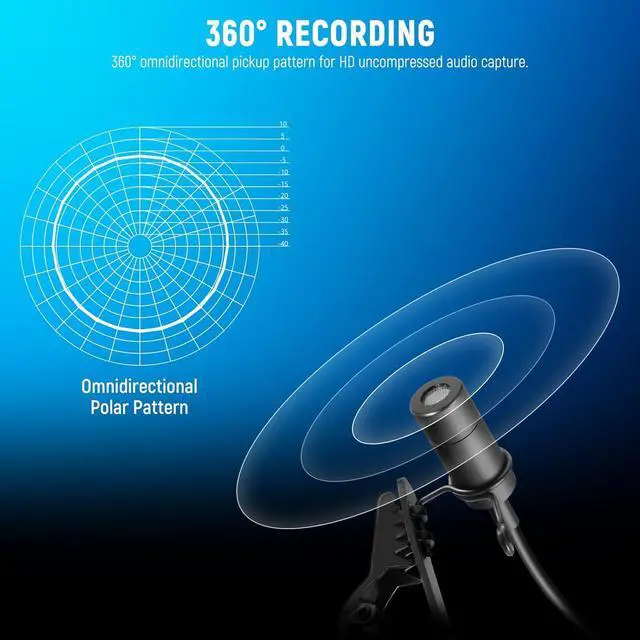 Alt view image 2 of 7 - Mini USB C Lavalier Microphone 2 Pack Compatible with iPhone 16 15 Pro Max Android Phone Tablet PC, Clip On Omnidirectional Condenser Lapel Mic with 2m/6.6ft Cable