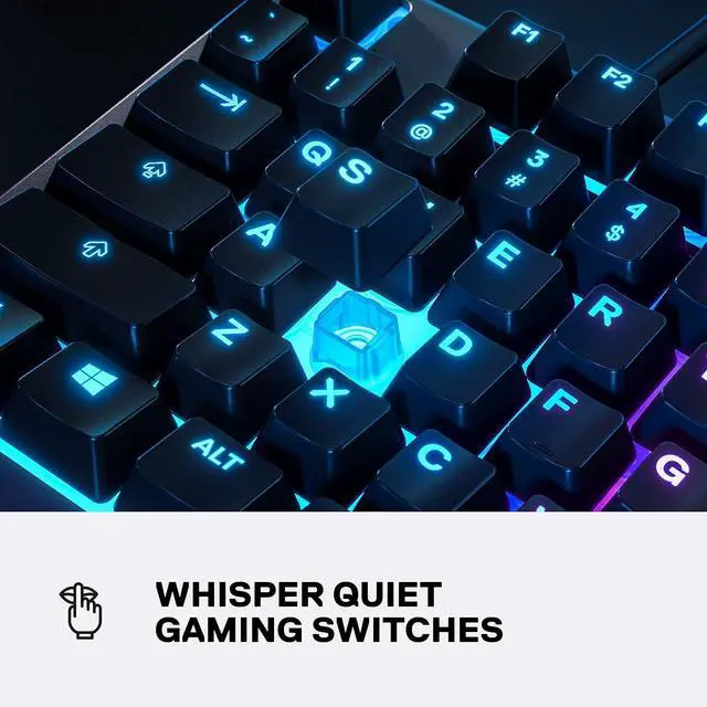 Alt view image 4 of 7 - SteelSeries Apex 3 RGB Gaming Keyboard  10-Zone RGB Illumination  IP32 Water Resistant  Premium M with Rival 3 Gaming Mouse