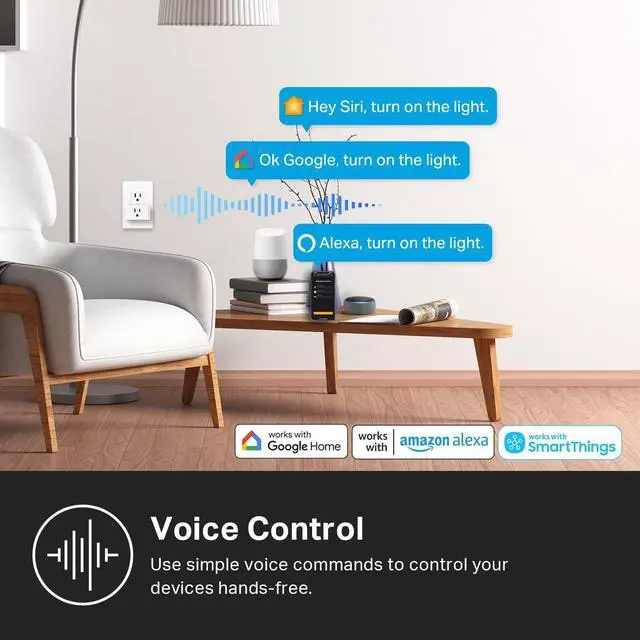 Alt view image 6 of 7 - Kasa Matter Smart Plug w/ Energy Monitoring, Compact Design, 15A/1800W Max, Super Easy Setup, Works with Apple Home, Alexa & Google Home, UL Certified, 2.4G Wi-Fi Only, White KP125M (4-Pack)