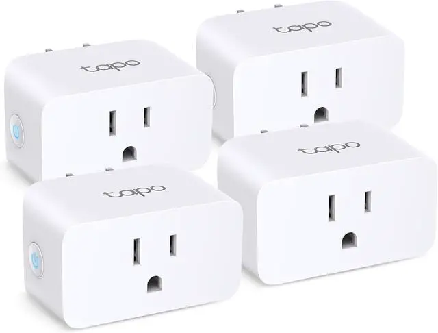Main image of TP-Link Tapo Smart Plug Mini, Matter Compatible, Compatible with Alexa, Google Home & Samsung SmartThings, Energy Monitoring, 15A, UL Certified, 2.4G Wi-Fi Only, Tapo P110M(4-Pack)