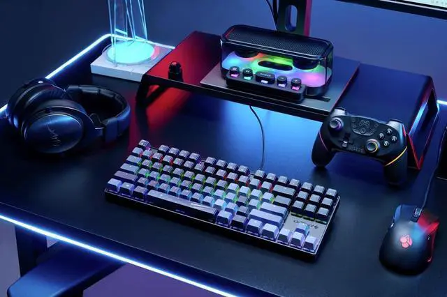 Alt view image 2 of 6 - Cherry MX 8.2 TKL Wireless Gaming Keyboard XAGA Edition. (Black, MX2A Blue Switch)