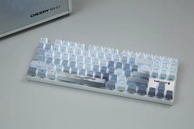 Alt view image 2 of 5 - Cherry MX 8.2 TKL Wireless Gaming Keyboard XAGA Edition. (White, MX2A Blue Switch)