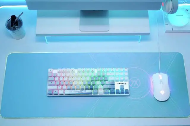 Alt view image 3 of 5 - Cherry MX 8.2 TKL Wireless Gaming Keyboard XAGA Edition. (White, MX2A Red Switch)