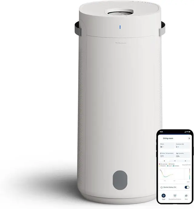 Main image of BLUEAIR 2-in-1 Purify + Humidify: Air Purifier and Humidifier with HEPASilent and 360° InvisibleMist Technology, Top Pour - covers 1,726 sqft in 60 minutes - Perfectly balanced air, one product