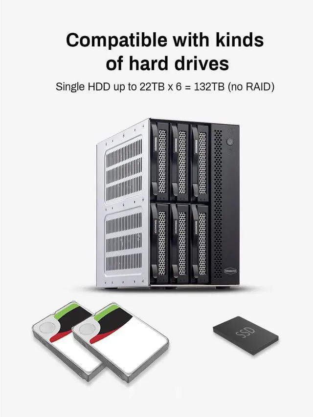 Alt view image 4 of 7 - External Hard Drive Enclosure - USB 3.2 Gen2 10Gbps Type-C HDD Storage Hot Swappable Plug and Play (Diskless)