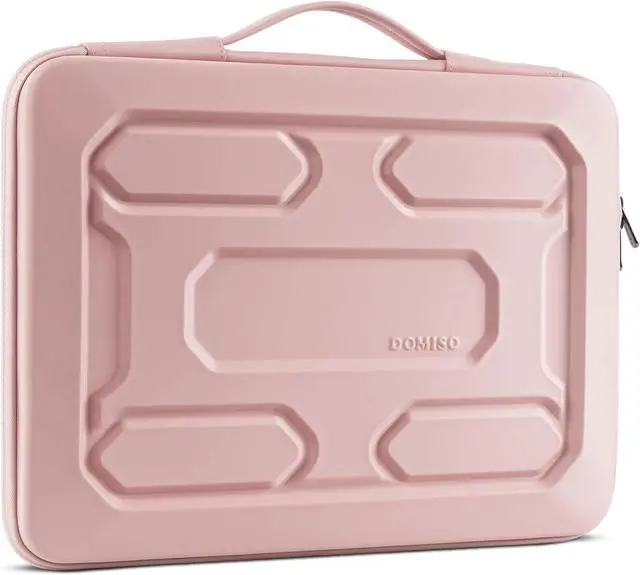 Alt view image 2 of 7 - 17 inch Laptop Sleeve with Handle Shockproof Waterproof EVA Protective Case for 17.3" ZBook Fury 17.3 G8/MSI GS73VR Stealth Pro/HP Envy 17/LG Gram 17"/ROG Strix GL702VS, Pink