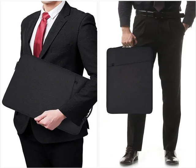 Alt view image 7 of 7 - 17.3 Inch Laptop Carry Case Sleeve for HP ENVY 17 17t/Pavilion 17/Omen 17, Acer Predator 17, Dell Inspiron 17/Dell G3 G7 17.3, Lenovo Ideapad 17, MSI GS75, 17 in Waterproof Computer Bag with Handle