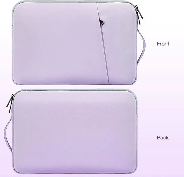 Alt view image 2 of 7 - 17 inch Laptop Case Sleeve, Padded Protective Shockproof Water-Resistant Laptop Cover with Handle for HP Envy 17 / Pavilion 17, Dell Lenovo Asus Acer MSI 17.3-in Computer Carrying Bag -Purple