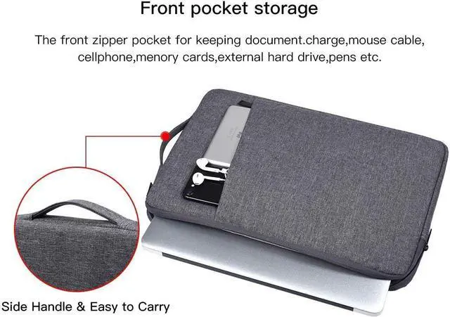 Alt view image 3 of 7 - 17.3 Inch Waterproof Laptop Case with Handle for HP ENVY 17 17t/Pavilion 17, Acer Predator 17/Aspire 17.3, Dell Inspiron 17, Lenovo, LG, MSI GS75 GL75, 17.3 inch Laptop Carrying Bag