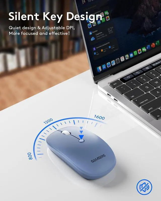 Alt view image 4 of 7 - Foldable Keyboard and Mouse, Folding Bluetooth Keyboard Combo, 2.4G + BT5.0 x 2, Full-Size Portable Travel Keyboard & Rechargeable Wireless Mouse for Windows Android iOS Mac OS, Blue