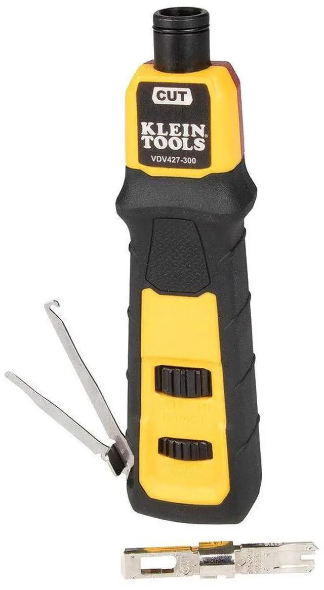 Alt view image 4 of 7 - Klein Tools VDV501-851 Cable Tester Kit & Impact Punchdown Tool with 66/110 Blade & Klein Tools VDV226-110 Ratcheting Modular Data Cable Crimper/Wire Stripper/Wire Cutter