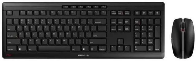 Main image of CHERRY Stream Desktop Recharge Keyboard and Mouse Wireless Combo (Black)