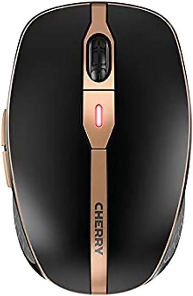 Alt view image 2 of 4 - CHERRY DW 9100 Slim Wireless Keyboard and Mouse Set Combo Rechargeable with SX Scissor Mechanism, Silent keystroke Quiet Typing with Thin Design for Work or Home Office. (Black & Bronze)