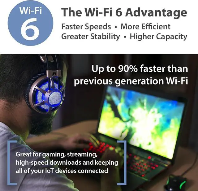 Alt view image 3 of 7 - D-Link AX3000 WiFi 6 Mesh Router - Contemporary Ecofriendly Design - High-Performance - Feature Rich - AI Enabled - Parental Controls  Covers up to 2800+ sq. ft  Expandable Mesh (M30)