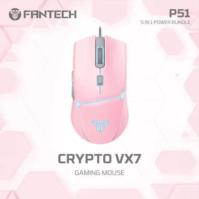 Alt view image 3 of 6 - Wired Gaming Keyboard and Mouse Set, Over-Ear Headphone and Headset Stand, Gaming Mouse Pad Wired RGB Rainbow Mice, PC Beginner Gamer Basic 5 in-1 for,PC,Laptop,Xbox Pink