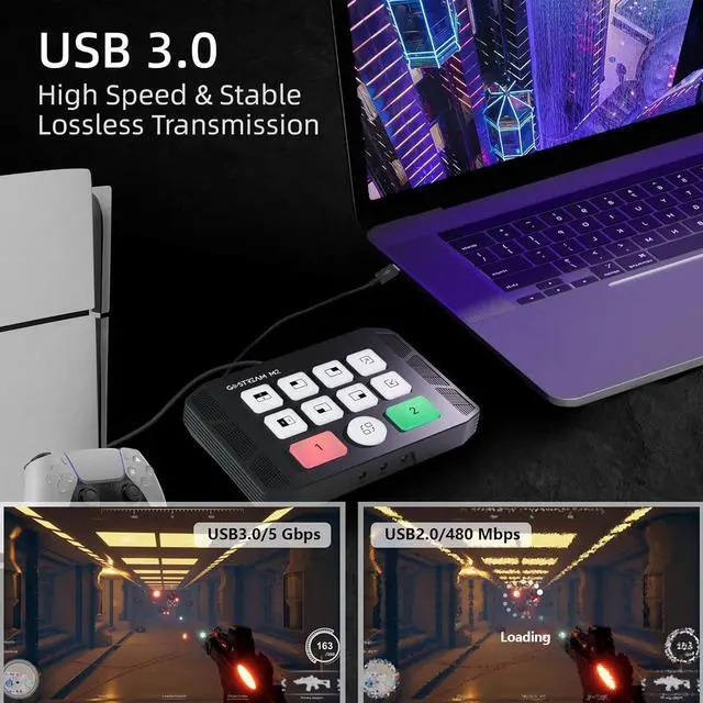 Alt view image 4 of 6 - GoStream M2 Capture Card, Dual 4K HDMI Input Capture Card for Streaming, USB 3.0 Audio Video Capture Card Record in 1080P 60FPS Low Latency, Compatible with PS5/PS4/Xbox/Switch in OBS, YouTube