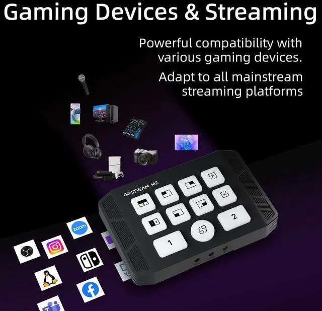 Alt view image 6 of 6 - GoStream M2 Capture Card, Dual 4K HDMI Input Capture Card for Streaming, USB 3.0 Audio Video Capture Card Record in 1080P 60FPS Low Latency, Compatible with PS5/PS4/Xbox/Switch in OBS, YouTube