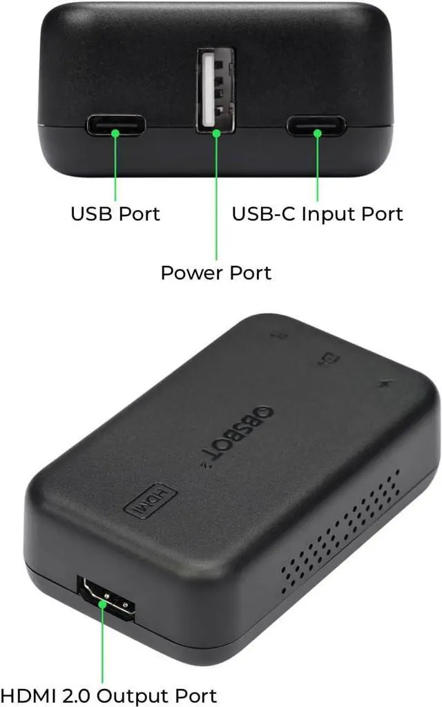 Alt view image 3 of 5 - OBSBOT UVC to HDMI Adapter 2.0, for Tiny 2, Tiny 4K/1080P, Meet 4K/1080P, UVC Webcams