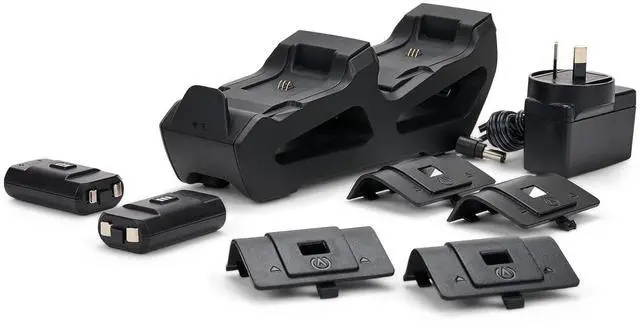 Alt view image 4 of 4 - PowerA Duo Charging Station for Xbox Series X|S - White, Wireless Controller charging, Charge, rechargeable battery, Xbox Series X|S, Xbox One - Black