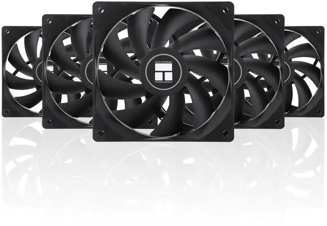Main image of Thermalright TL-C12C X5 CPU Cooler Fan 12cm Silent Cooling Fan,Lightless,Desktop CPU,with 1550RPM Speed,Suitable for Chassis, Water Cooling Radiators - 5 PACK