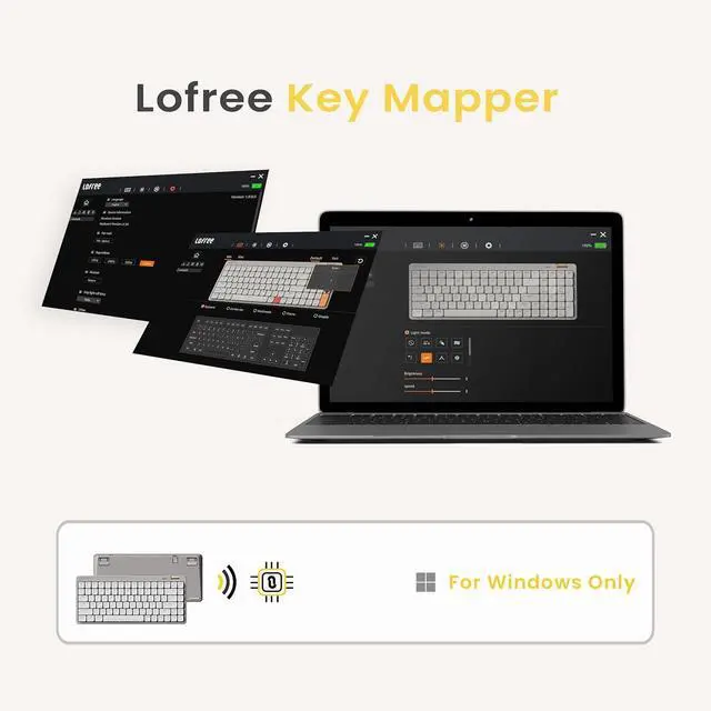 Alt view image 7 of 7 - Flow Lite 100 Keys Low Profile Mechanical Keyboard, Swappable Rechargeable Wireless Keyboard with 2.4G Receiver, Bluetooth and Wired Connection for Windows, Mac/Specter Linear Switches White